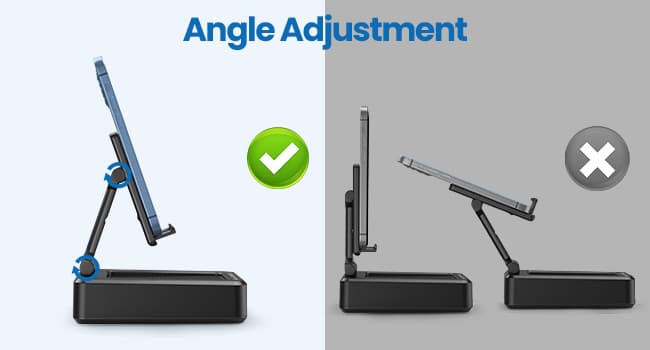 Cell Phone Stand with Wireless Bluetooth Speaker and Anti-Slip Base HD Surround Sound Perfect for Home and Outdoors with Bluetooth Speaker for Desk Compatible with iPhone/ipad/Samsung Galaxy