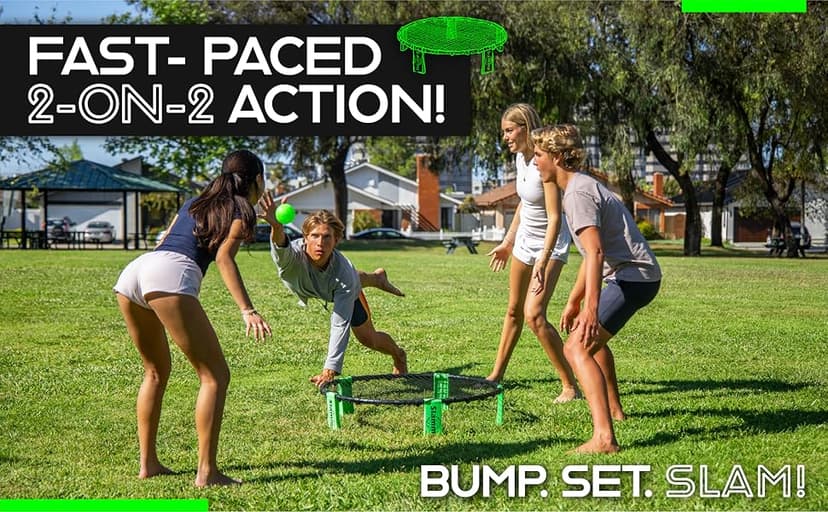 GoSports Slammo Outdoor Game Set - Perfect Holiday Gift For Teens, Kids and Family (Includes 3 Balls, Carrying Case and Rules)