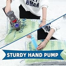 HIBAG Vacuum Storage Bags, 30-Pack Space Saver Vacuum Storage Bags, Vacuum Seal Bags for Clothing, Clothes, Comforters and Blankets (30C)