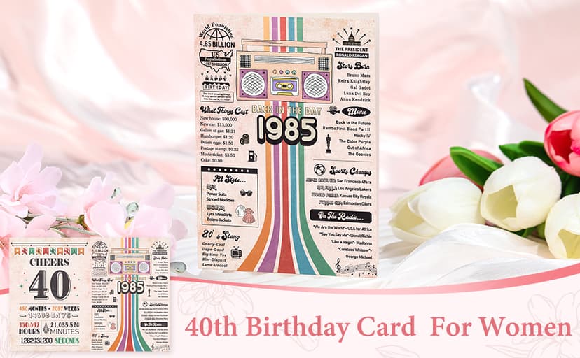 40th Birthday Gifts Women 40 Year Old Birthday Gifts for Women 40th Female Birthday Gift Ideas 40 Year Old Gifts for Woman 40 and Fabulous Gifts for Woman Sister Wife