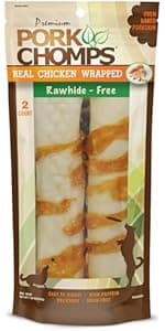 Pork Chomps Dog Chews, 5-inch Munchy Sticks, Assorted Flavors, 50 Count (Pack of 1)