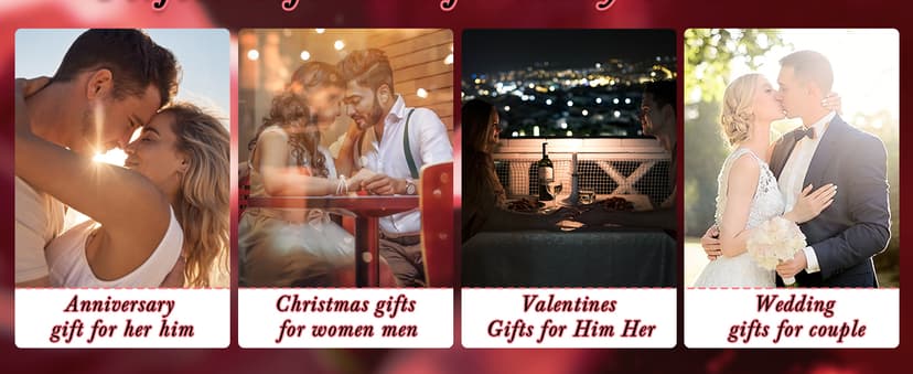 Him Her Couple Gifts for Boyfriend Girlfriend Food Decider 11th Anniversary Steel Date Night Gifts for Husband Wife for Wedding Christmas Valentines Birthday for Women Men