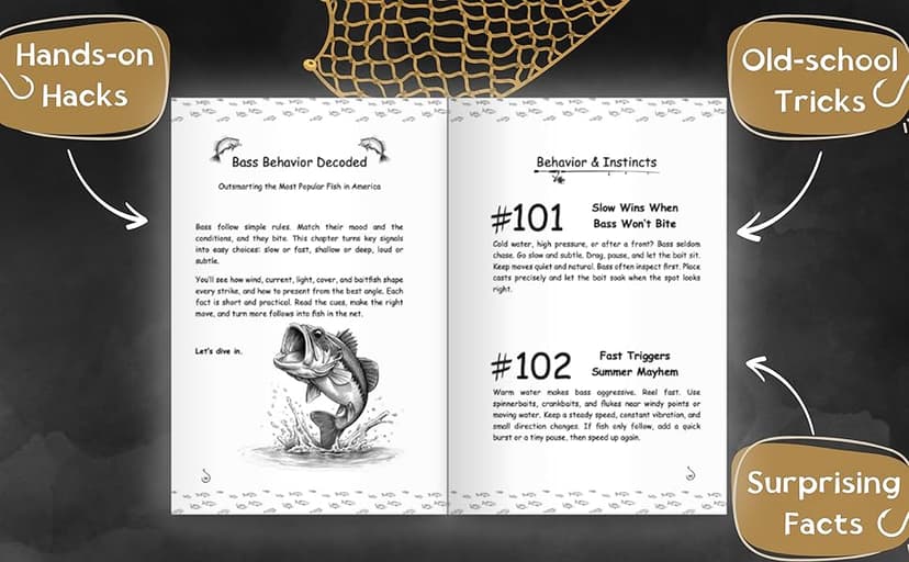 157 Ways to Kick Bass – Fishing Facts for Men Who Want to Catch More: Packed With Real Tips, Clever Tricks & Facts Your Buddies Will Wish They Knew First