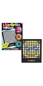 Lite-Brite Touch - Create, Play and Animate - Light Up Portable Stem Sensory Learning Toy, Creative Art Stem Toy for Girls, Boys, Unisex, Toddler, Holiday, Birthday, Gift, Ages 6+