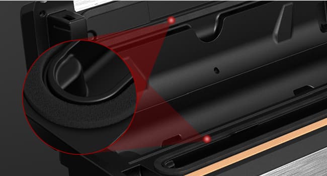 Precision Vacuum Machine,Pro Food Sealer with Built-in Cutter and Bag Storage(Up to 20 Feet Length), Both Auto&Manual Options,2 Modes,Includes 2 Bag Rolls 11”x16’ and 8”x16’,Compact Design