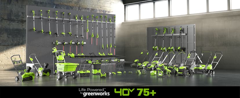 Greenworks 40V (230 MPH / 505 CFM) Cordless Brushless Leaf Blower/Vacuum with Bag, High Power, Lightweight & Quiet for Yard Debris Cleanup, Includes 5.0Ah Battery & Charger