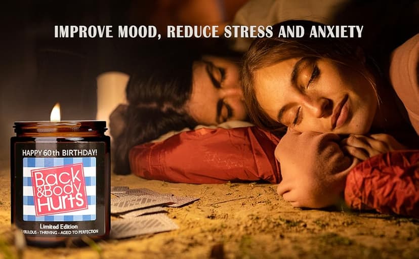 60TH Birthday Gifts for Women Men, Happy 60th Birthday Decorations for Women Men, 60th Gift Ideas, 60 Year Old Gifts for Him Her Mom Dad Wife Husband Friends Sister