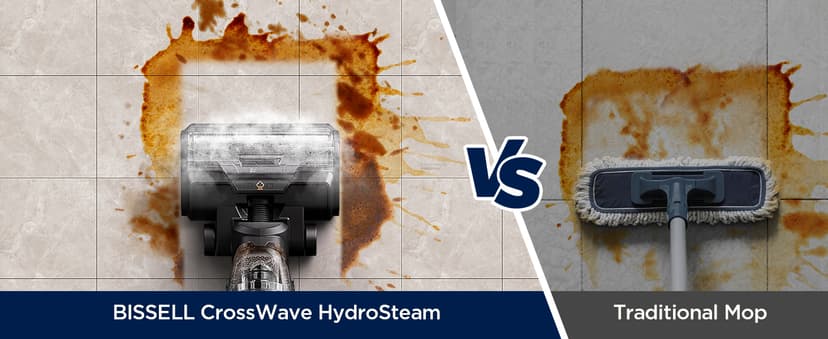 BISSELL® CrossWave® HydroSteam™ Wet Dry Vac, Multi-Purpose Vacuum, Wash, and Steam, Sanitize Formula Included, 35151