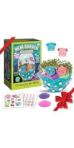 Creativity for Kids Mini Garden: Mermaid Terrarium Kit - Mermaid Gifts for Girls, Crafts and Toys, Holiday Stocking Stuffers for Kids (Ages 6+)
