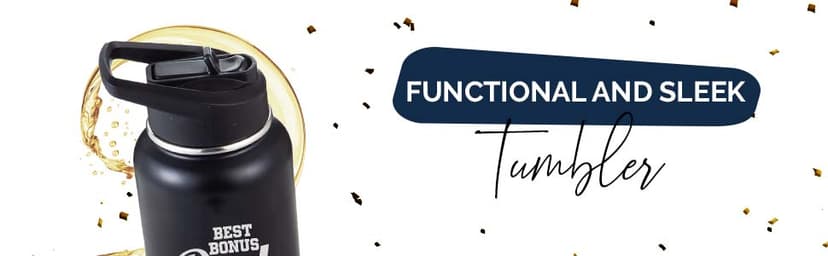 Best Bonus Dad Gifts From Daughter and Son, Tumbler 32 Oz Stainless Steel Insulated Water Bottle, Step Dad Gifts For Fathers Day and Birthday, Coffee Cup with Lid and Straw, Christmas Gift For Stepdad