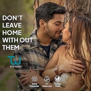 Titty Wipes Gifts for Girlfriend Unique Funny Gag Gifts for Women, Intimate Wipe for Women, Couples Sexy Gift Sets, Girlfriend Gifts, Bachelorette Gift for Bride, Bridal party Gift,1 Pack-64 Wipes