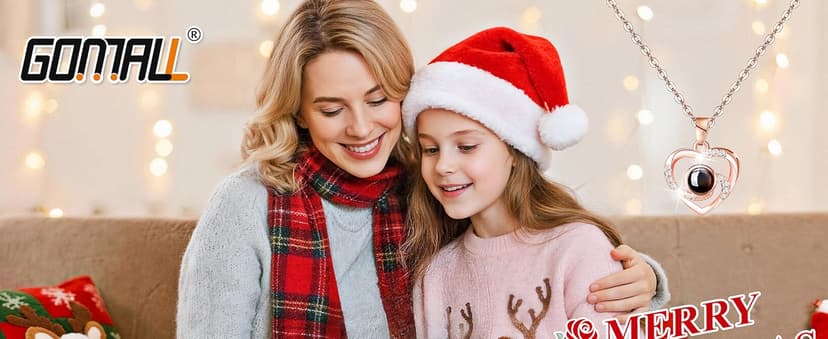 Light Up Preserved Red Rose Flower with Necklace,Birthday Gifts for Women,Christmas Rose Gifts for Her Mom Wife Grandma,Real Flower Mom Present for Women Christmas,Anniversary,Valentines