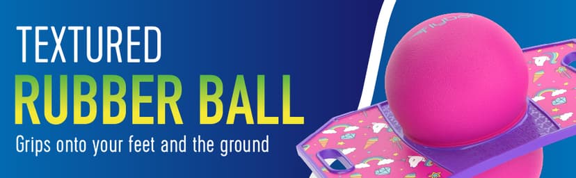 Flybar Pogo Trick Ball for Kids – Balance Bounce Board with Anti-Slip Deck – Pump Included - Indoor & Outdoor Toys for Boys and Girls Fun Way to Reduce Screen Time Supports up to 160 lbs – Ages 6+