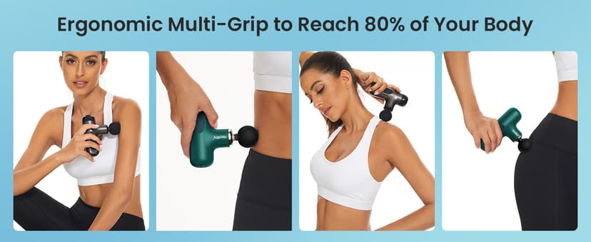 Super Mini Massage Gun, Percussion Deep Tissues Muscle Massager, Compact Sports Travel Massage Gun, Portable Handheld Massager for Office Gifts for Her, Home, Athletes