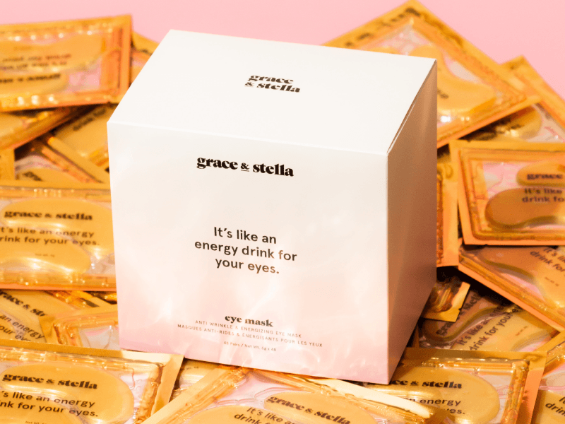 grace & stella Award Winning Under Eye Mask - Travel Essentials - Birthday Gifts for Women - Gel Eye Patches for Dark Circles, Puffy Eyes, Wrinkles, Undereye Bags - Vegan - Self Care (24 Pairs, Gold)