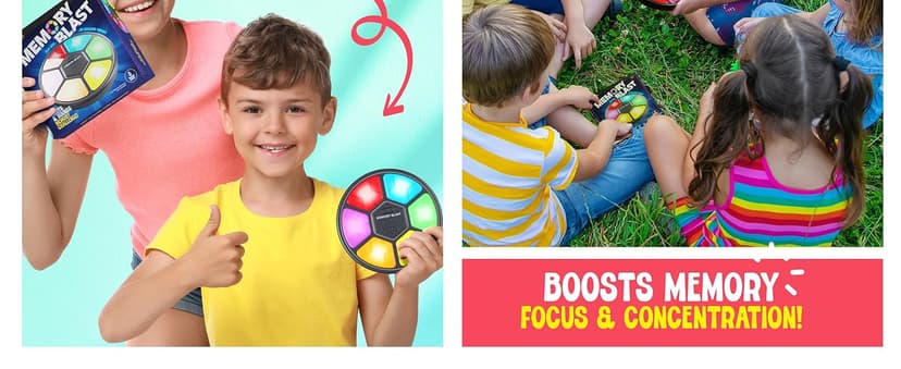 Memory Game for Kids - Gifts for Boys & Girls - 6 7 8 9 10 11 Year Old Boy Birthday Gifts - Kids Games - Toys for 10 Year Old Boy - Car Handheld Travel Games Road Trip for Ages 4-8, 6-8, 8-12 Years