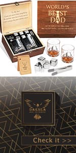 Gifts for Men Dad Husband, Whiskey Stones, Unique Christmas Anniversary Birthday Stocking Stuffers Gift Ideas for Him Boyfriend, Man Cave Stuff Cool Gadgets Retirement Bourbon Presents for Uncle