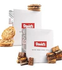 David's Cookies 5lb Assorted Cookies & Brownies Tin Gift Basket – Fresh-Baked Delicious Gourmet Treats for Sharing | Ideal Party Pack Gift Basket for Family, Friends, Holidays, & Special Occasions