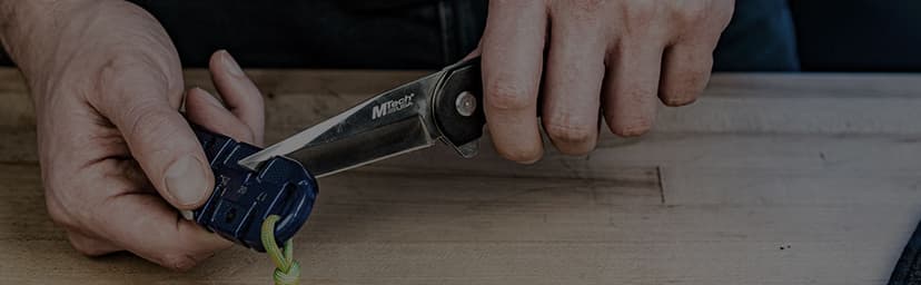 MTECH USA 8" Pocket Folding Knife Blade - Rescue Pocket Knife - Hunting Knives, Military, EDC - Survival and Camping Gear