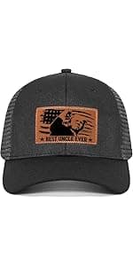 VIOZOFA Men's Hat Gifts - Men's Cap Gifts for Father's Day Christmas Birthday Gifts Trucker Hat Leather Pattern Baseball Cap