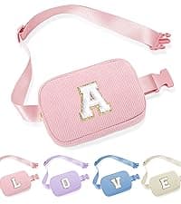 YOOLIFE Beach Bags for Women - Initial Canvas Tote Waterproof Bag with Makeup Bag Gifts for Women Mom Friend Birthday Her