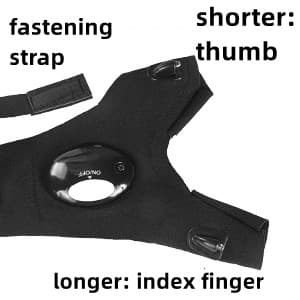 PARIGO LED Flashlight Gloves, Stocking Stuffers for Men Gift for Dad Husband Grandpa, Cool Gadget Christmas Birthday Gifts for Men Adults Him Boyfriend Guy Car Repairing Fishing Camping Reading Light