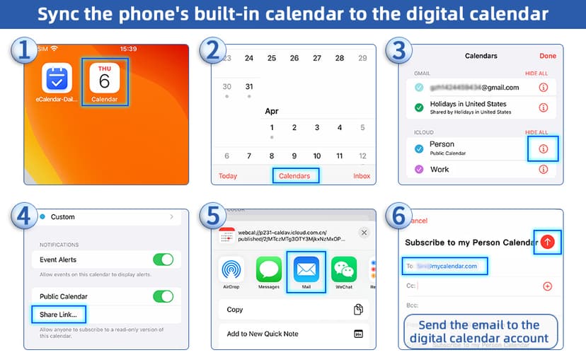 Calendar Digital 10.1 Inch, Digital Frame Combined Smart Touch Screen Electronic Wall Planner Family Organizer Chore for Family Schedules Gift for Mother Mom Women Grandpa
