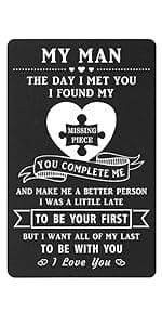 TANWIH I Choose You Wallet Card for Him, Wedding Gifts for Groom from Bride, Fiance Gifts for Him, To My Husband On Our Wedding Day, I Love You Card for Men, Engagement, Valentines Day