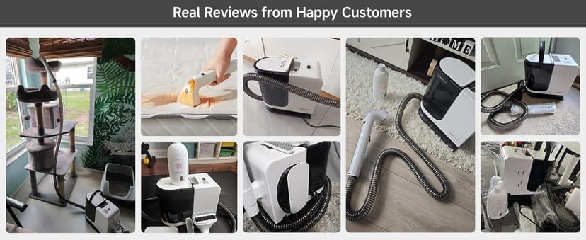 uwant Carpet Cleaner Machine 18Kpa Powerful Suction, Portable Carpet Cleaner for Pet Stains with Cleaning Tools&Solution Self-Cleaning Upholstery Cleaner for Car, Couch, Rug, Spot