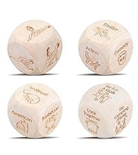 Anniversary Steel Gifts for Him Her Date Night Dice Gift for Boyfriend Girlfriend Wife Husband Couple Women Men Food Dice Decider Sweetest Day Birthday Wedding Valentines Christmas White Elephant