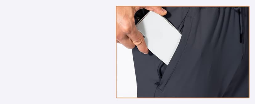 G Gradual Men's Sweatpants with Zipper Pockets Athletic Pants Traning Track Pants Joggers for Men Soccer, Running, Workout