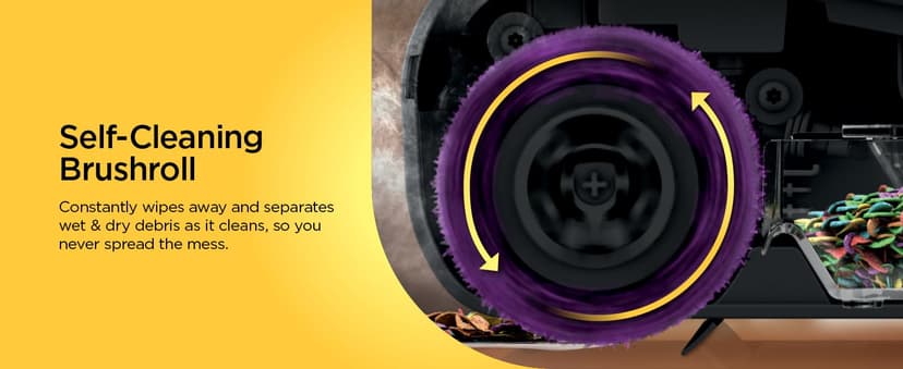 Shark Steam Pickup Lightweight 3-in-1 Steam Mop Cleaner Picks Up Debris, Deep Scrubs & Steam Sanitizes - All At Once for Home with Sealed Hard Floors like Hardwood, Tile & Laminate, SD201