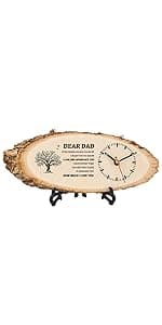 BeauGift Gifts for Grandpa Wooden Clock, Birthday Gifts for Grandpa from Granddaughter Grandchild, Best Grandpa Ever Gifts to My Grandpa Gifts