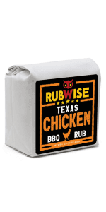 RubWise Texas Style BBQ Rub Gift Set (6 x 1 lb bags) | Meat Spice and Seasoning Variety Pack | Smoking & Grilling Gifts for Men | Brisket Rubs, Chicken, Pork, Hickory, Spicy, El Jefe | Shaker Included