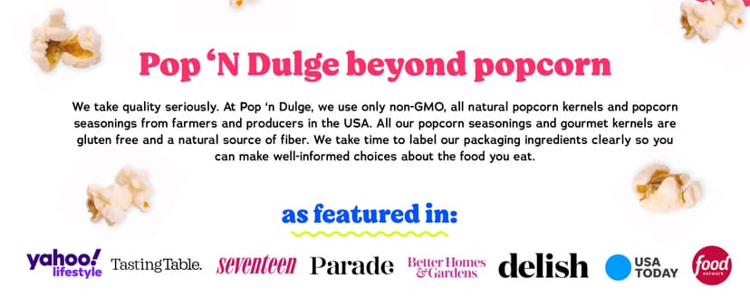 Pop n' Dulge Popcorn Movie Night Supplies 16 pcs Gift Set, 5 Gourmet Popcorn Kernels, 5 Seasoning Variety Packs Non-GMO Kosher Snacks, Great Housewarming Family Date Night Gifts Basket Ideas For Him Her