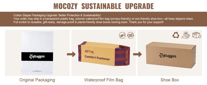 Zigzagger Men's Slip On Moccasin Slippers, Indoor/Outdoor Warm Fuzzy Comfy House Shoes, Fluffy Wide Loafer Slippers