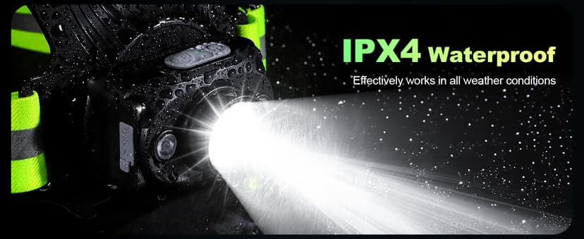 Running Lights for Runners, 500 Lumens Running Light with 45° Adjustable Tilt, 360° Reflective Vest & IPX4 Waterproof Rechargeable Light Up Gear for Night Walking/Cycling/Jogging/Hiking