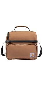 Carhartt Camping Cooler, Worksite Lunchbox, Soft Shell Cooler for Construction Sites, Work and Everyday Use Cooler, Brown