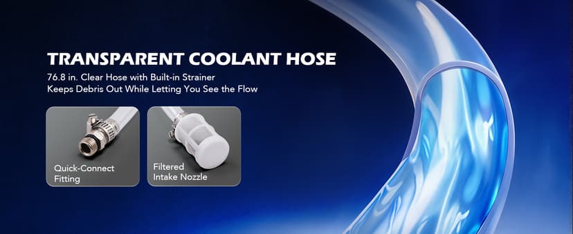 Orion Motor Tech Coolant Vacuum Refill Kit, Cooling System Vacuum Fill Tool with Leak Detector 5 Round Adapters 1 Conical Adapter, Radiator Coolant Fill Kit with Dual-Movement Gauge for Vacuum Leak