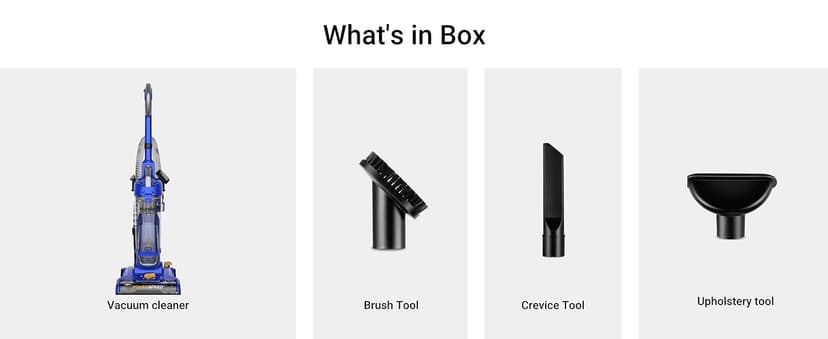 eureka NEU182A PowerSpeed Bagless Upright Vacuum Cleaner, Lite, Blue