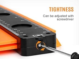 dodowin Contour Gauge Tool,Fathers Day Gifts for Men Birthday Dad Husband Him, Super Gauge Shape Outline Tool for Woodworking, Flooring Measure Tools,Anniversary/Boyfriend Gift
