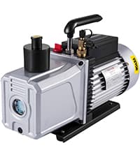 VEVOR 7 CFM Dual Stage HVAC Vacuum Pump, 1/2 HP Rotary Vane Vacuum Pump with Oil Bottle, for HVAC Repair, Refrigeration Maintenance, Resin Degassing, Compatible with R12, R22, R134a, R410a Refrigerant