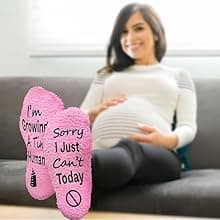 Sorry I Cant Today I'm Growing A Tiny Human Socks, Pregnancy Socks Funny For Mom To Be, Mother To Be Gifts For New, Gifts For Pregnant Daughter, Birthday For Expecting Moms, First Time Moms