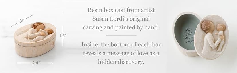 Willow Tree Grandmother, Love that Transcends the Years, Box for Jewelry and Treasures, Reminder of Those you Love who Call you Grandma, Sculpted Hand-Painted Keepsake Box