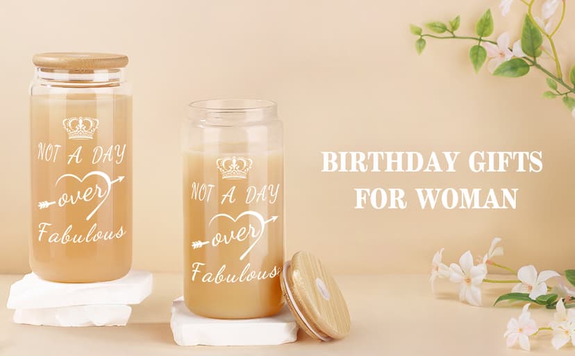 40th 50th 60th Birthday Gifts for Women Tote Bag Birthday Gifts Set for Mom Wife Sister Grandma Birthday Gifts for Her