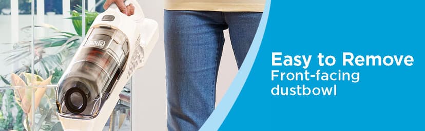 BLACK+DECKER POWERSERIES+ 20V MAX Cordless Stick Vacuum Cleaner with LED Floor Lights, Bagless, Lightweight, Cordless Vacuum Cleaners for Home, Up to 44 Minutes, Powerful Suction, Gray (BHFEA520J)