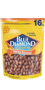 Blue Diamond Almonds, Peppermint Cocoa Holiday Snack Nuts, 6 Oz(Pack of 1),Resealable Can