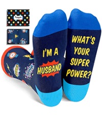 HAPPYPOP Awesome Gifts For Men - Cool Gifts For Son Brother Uncle Nephew Dad Husband, Funny Men Socks