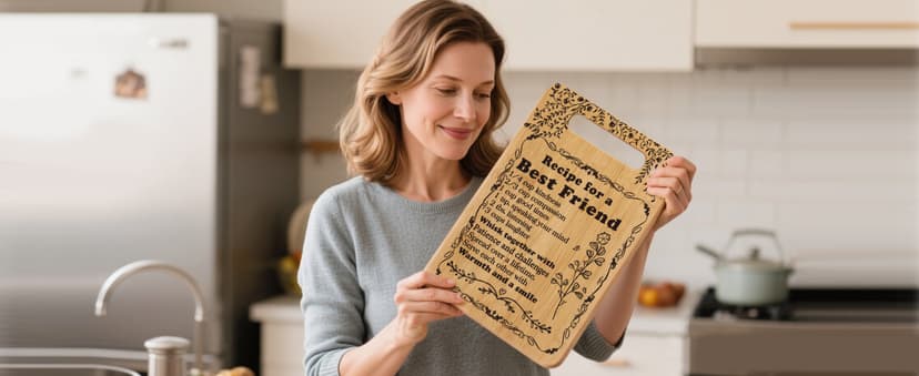 Friend Birthday Gifts for Women Friendship Best Friends Christmas Unique Gifts Ideas for BFF Bestie Soul Sister Bestie Gifts for Woman Female Bestfriend BFF Gifts Friend Forever Cutting Boards Set