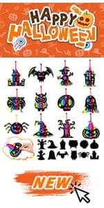 Partywind 250 Styles Glow Halloween Party Supplies, Luminous Halloween Temporary Tattoos for Kids Birthday Party Decorations Favors, Halloween Goodie Bag Fillers (24 Sheets)